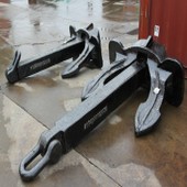 Stockless anchor